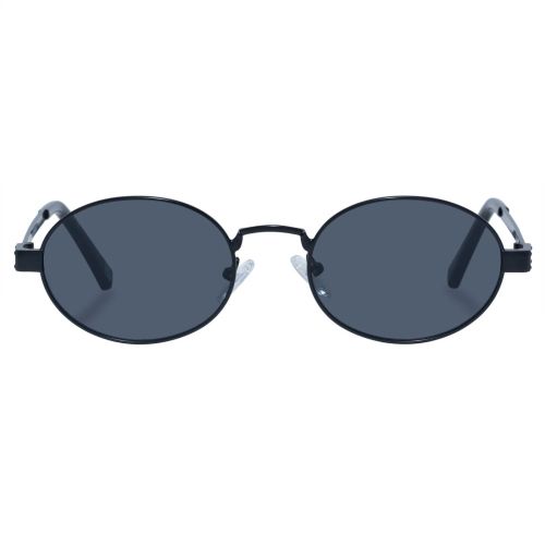 Poseidon Deux Matte Black Oval Sunglass  - Size 52