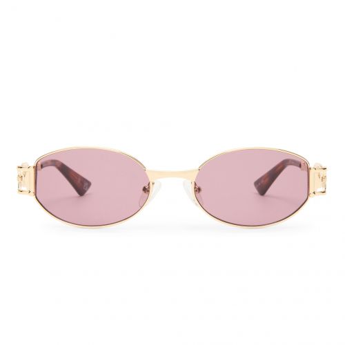 The Forbidden Bright Gold Oval Sunglass  - Size 53