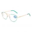 Airport Ready Reader-1865 2273 Bluegreen/Gold with Blue Light Filter