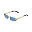 Jelani Gold Blue Sunglass - Size 55