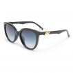 The Muse Black Round Sunglass  - Size 54