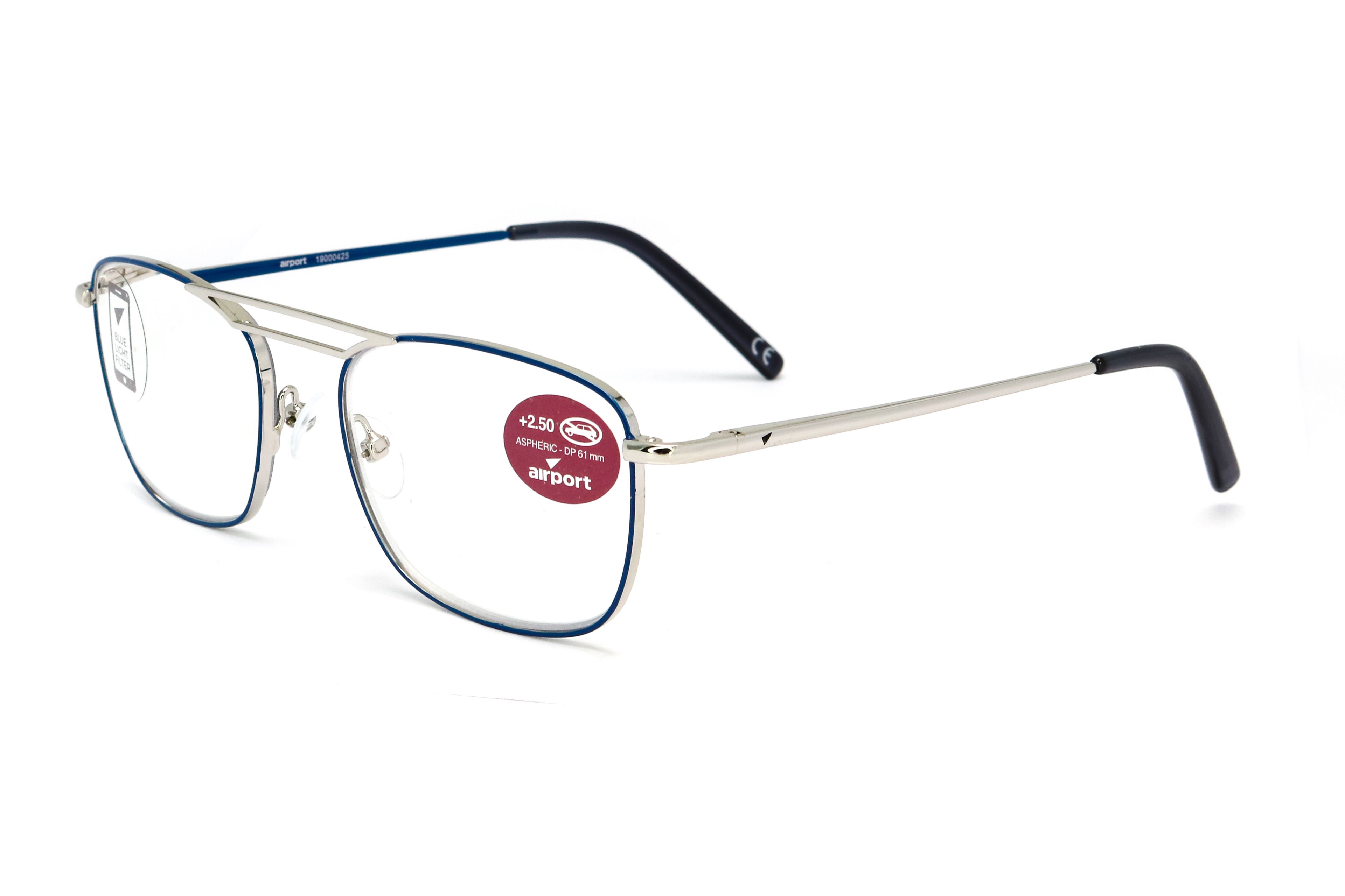 Airport Ready Reader-1565 2137 Blue with Blue Light Filter