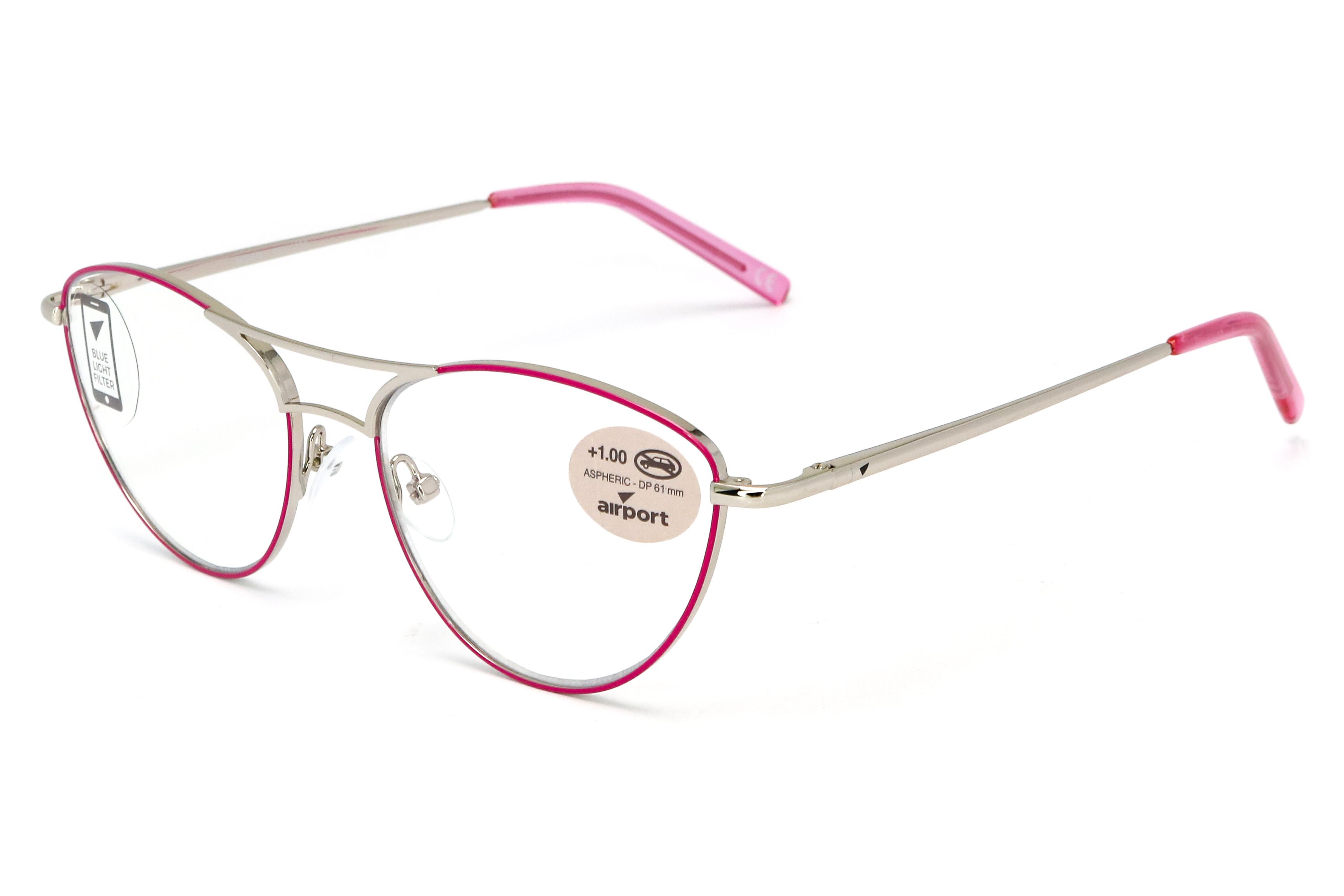 Airport Ready Reader-1865 2122 Fuchsia/Silver M0200