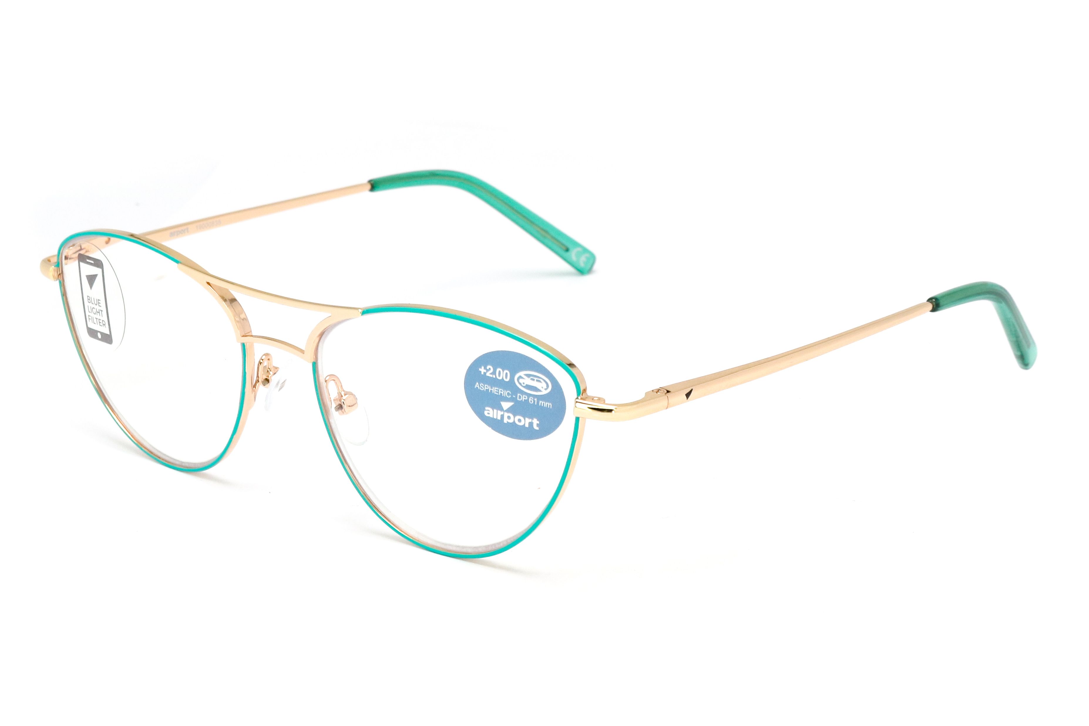 Airport Ready Reader-1865 2273 Bluegreen/Gold M0250