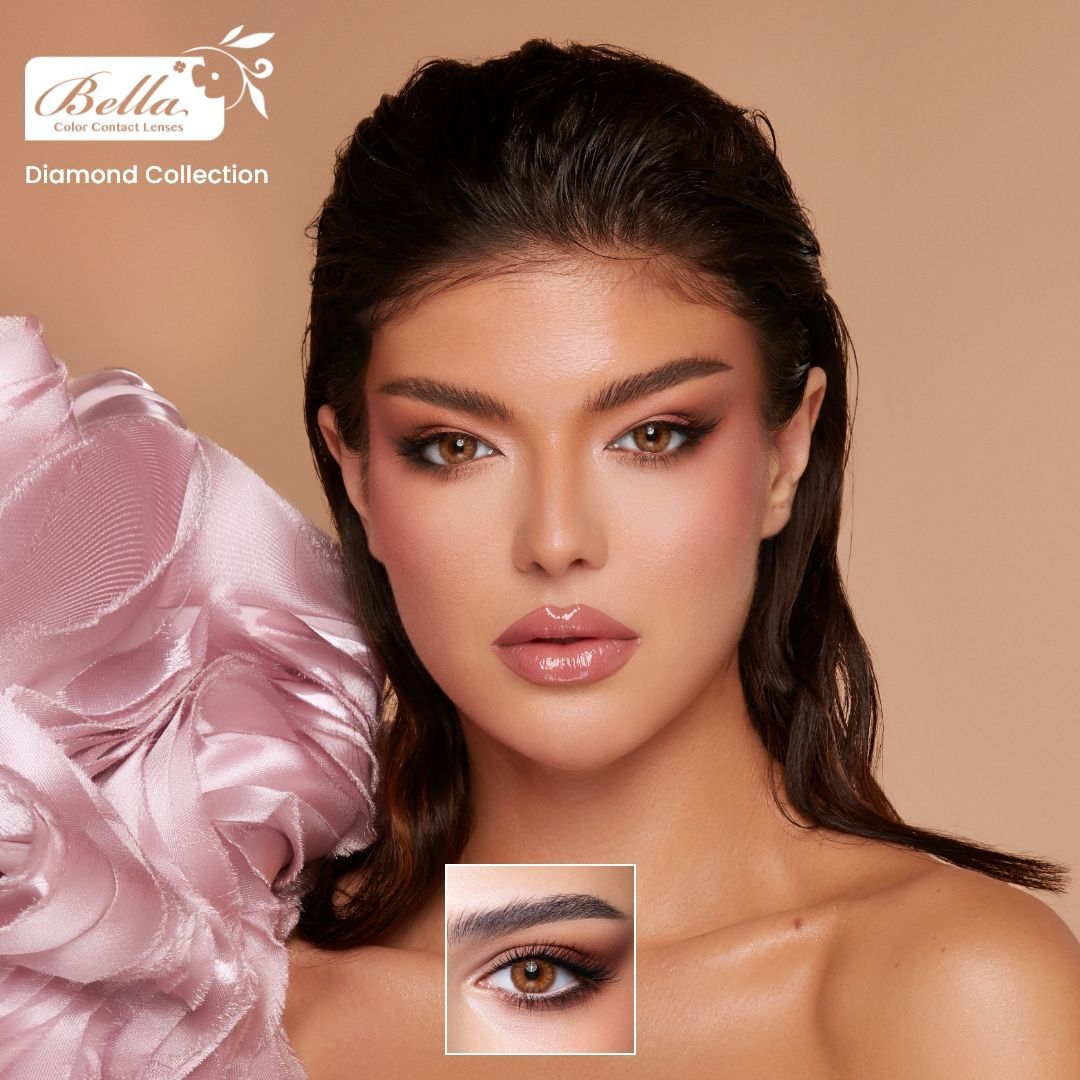Diamond 3M Oak Colored Contact Lens - Quarterly