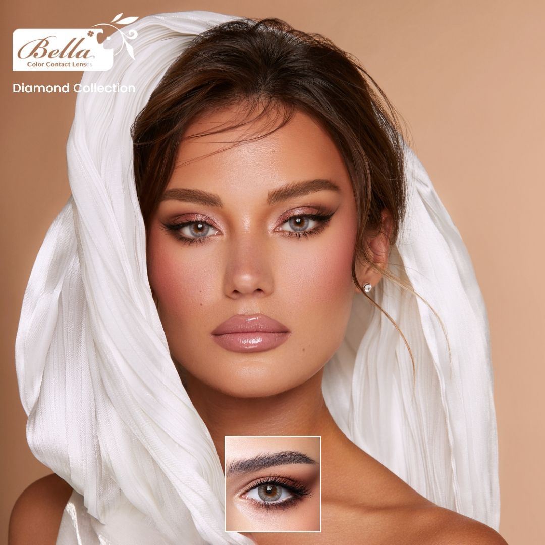 Diamond 3M Silver Mist Colored Contact Lens - Quarterly