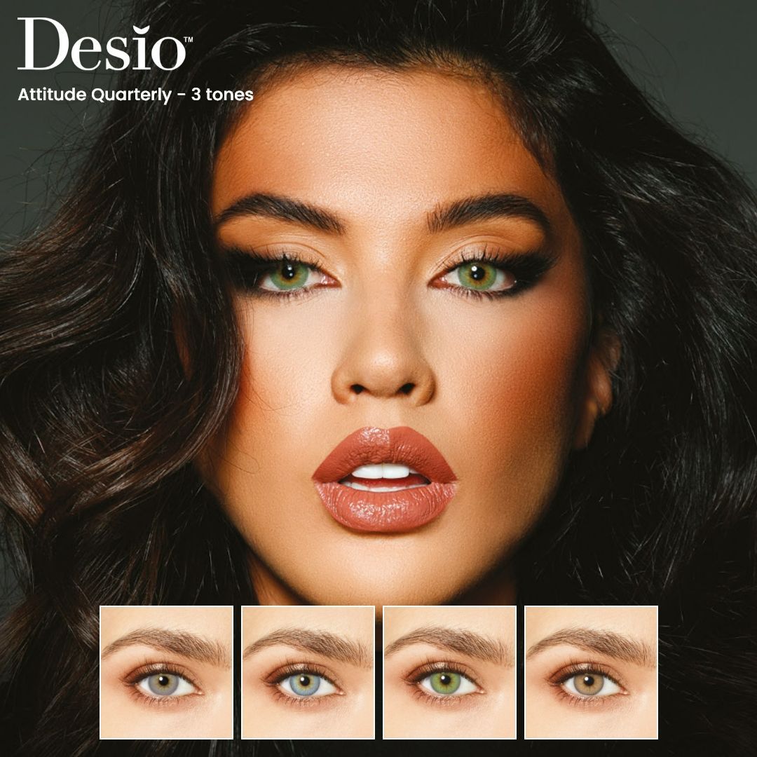 Attitude 3 Tones Colored Contact Lens - Quarterly