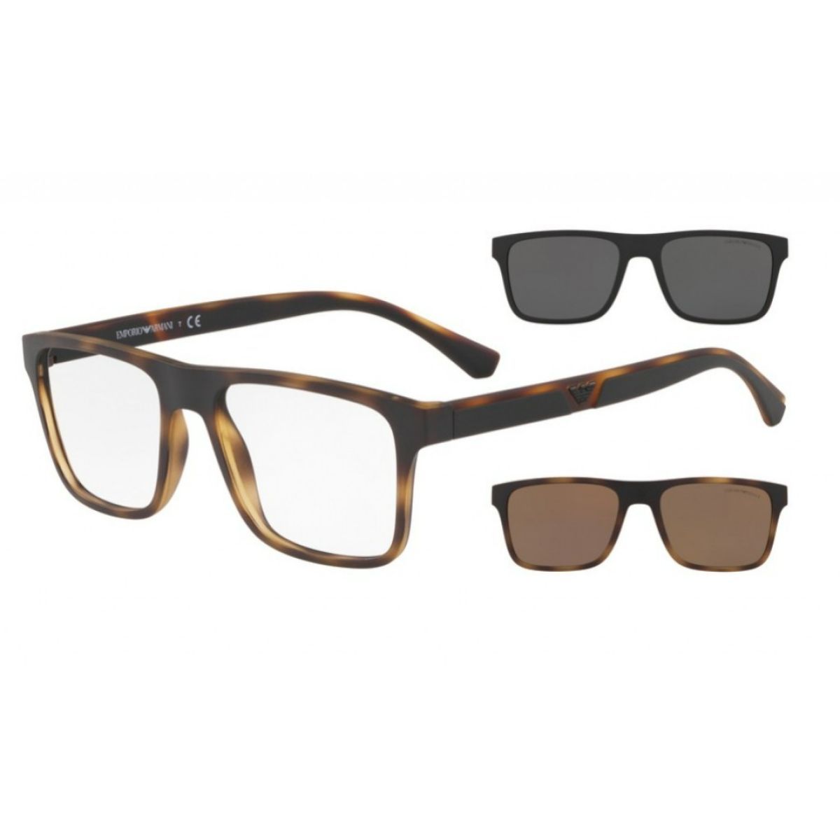 EA 4115 58021W Square Eyeglass - size  54