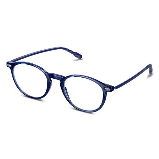 Cruz Blue Light Navy Round Eyeglass