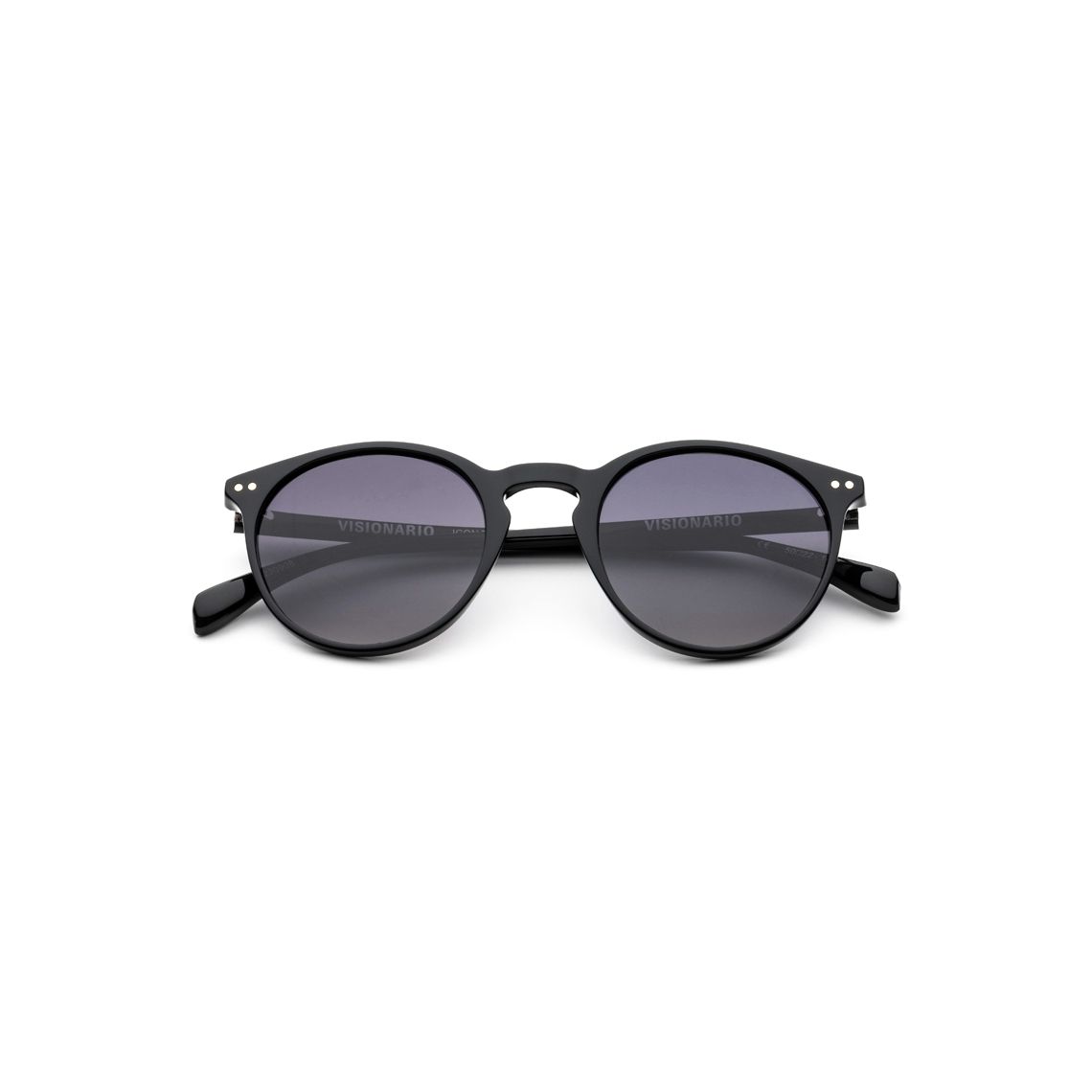 ICONBELLUCCI02 Round Sunglass BLACK - size 50