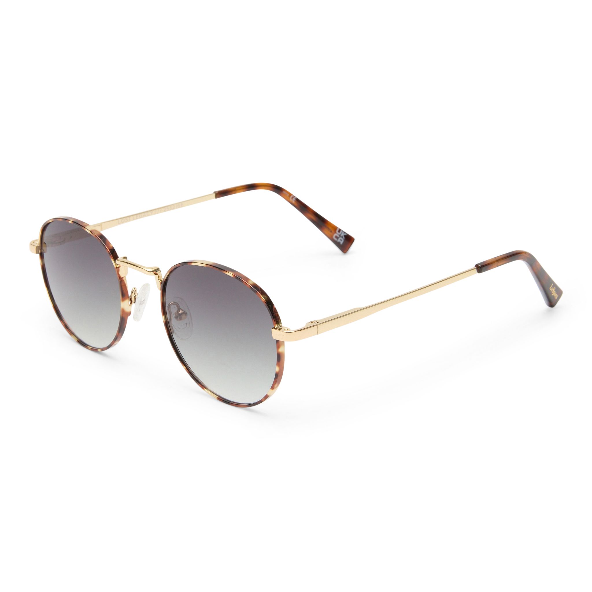 Lost Legacy Gold Tort Round Sunglass  - Size 51