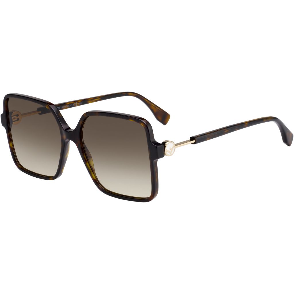 FF 0411 S 086HA Square Sunglass -size 58