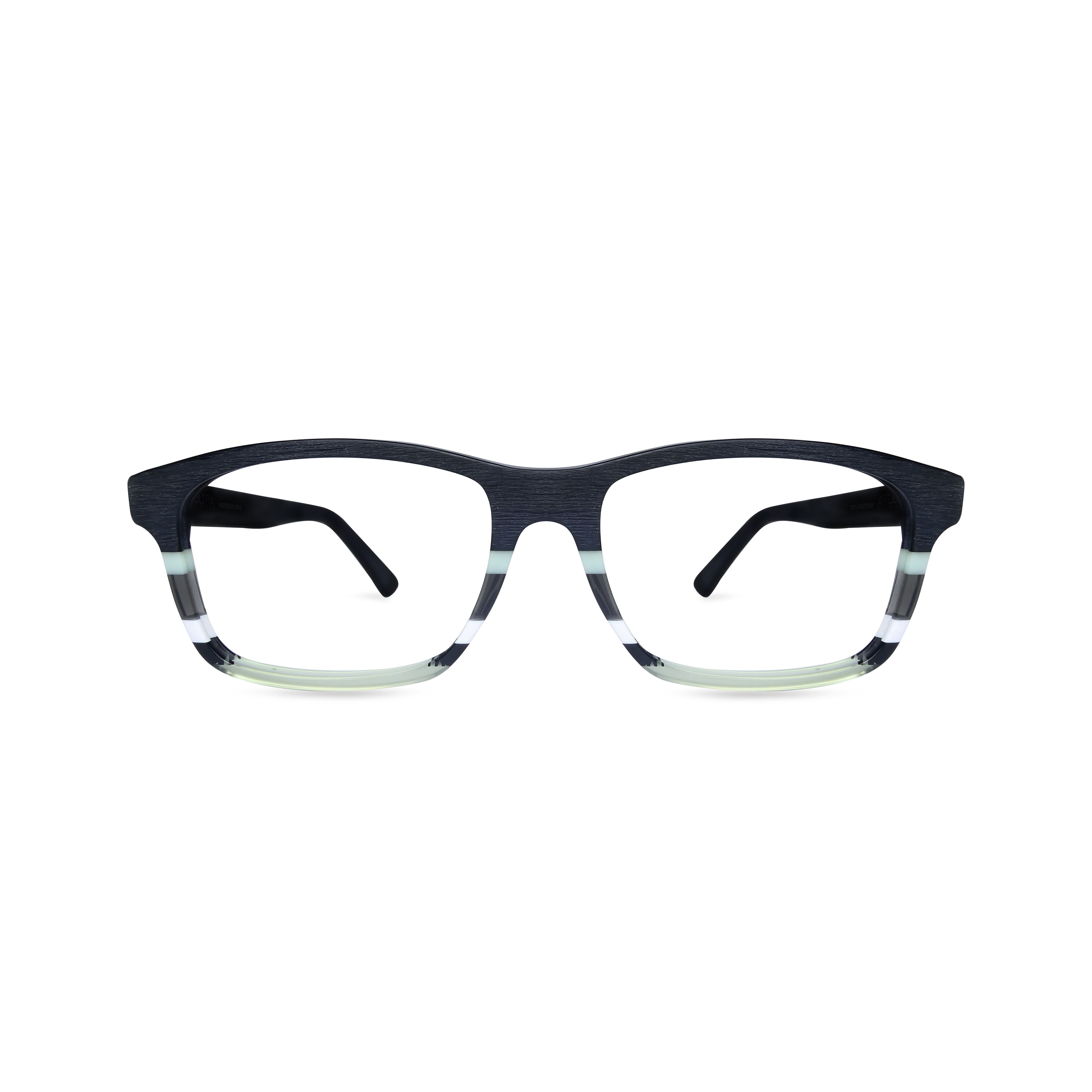SIRMIONE RIGHE a. nera Rectangle Eyeglass - size  57