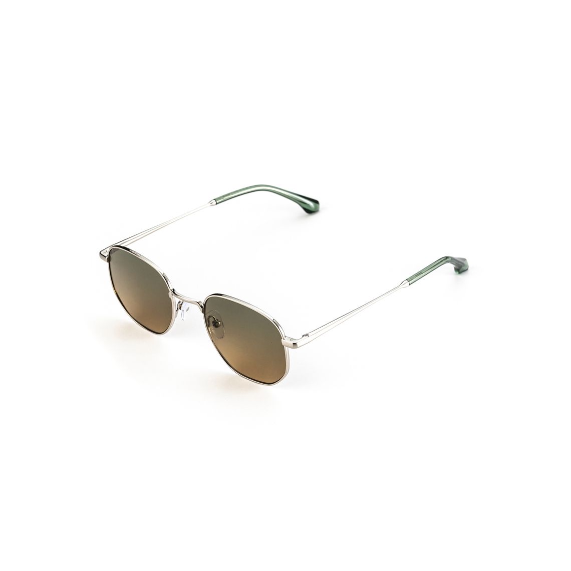 WATT03 Oval Sunglass SILVER   GREEN - size 49